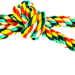 Play On Dog Toy Wishbone Rope with 2 Tennis Balls