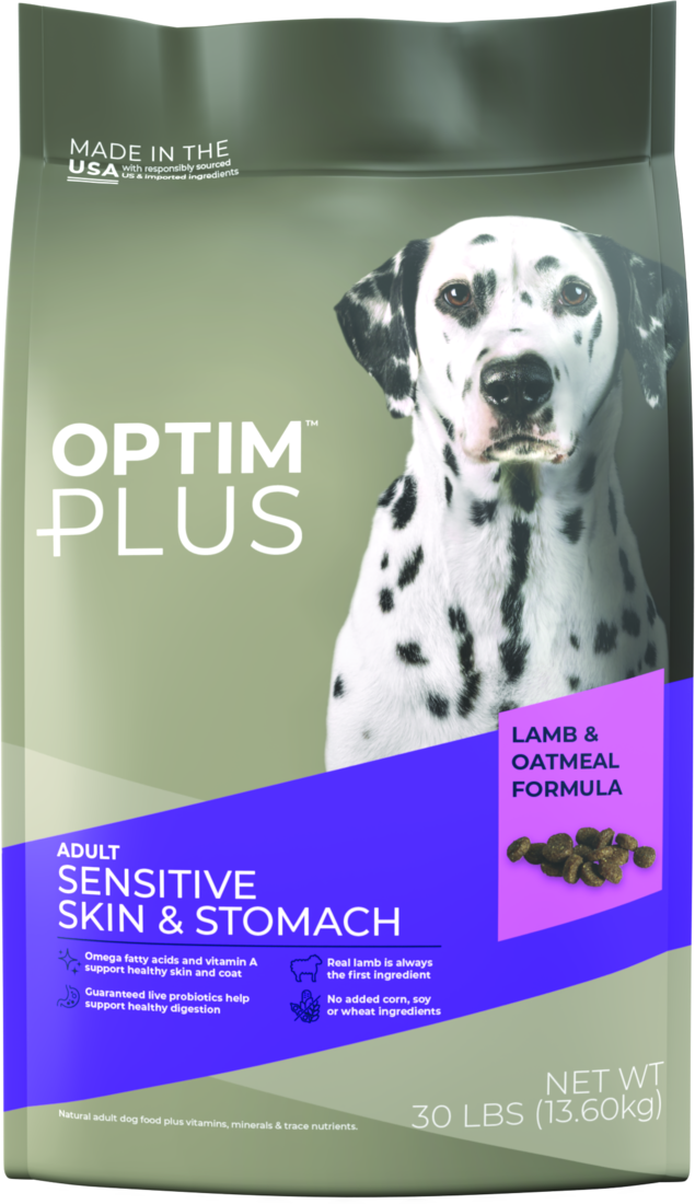 OptimPlus Adult Sensitive Skin & Stomach Lamb & Oatmeal Formula Dry Dog Food