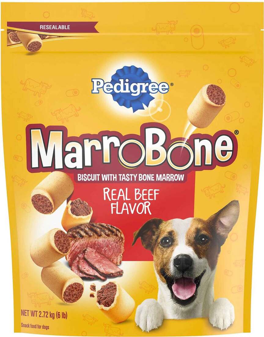 Pedigree Marrobone Real Beef Flavor Dog Treats, 6 Pounds