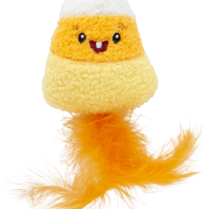 Play On Plush Candy Corn Cat Toy