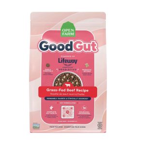 Open Farm GoodGut Grass-Fed Beef Dry Dog Food, 19 Pounds