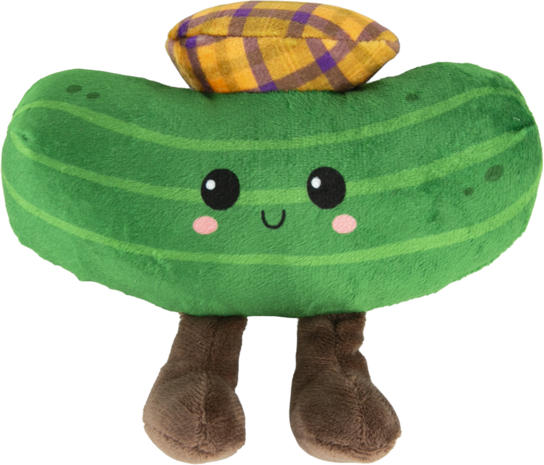 Play On Plush Pickle With Legs Dog Toy, 7 Inches