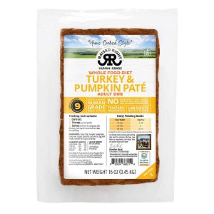 Raised Right "Home Cooked Style" Adult Frozen Paté Dog Food, Turkey & Pumpkin, 1 Pound - Not Availa