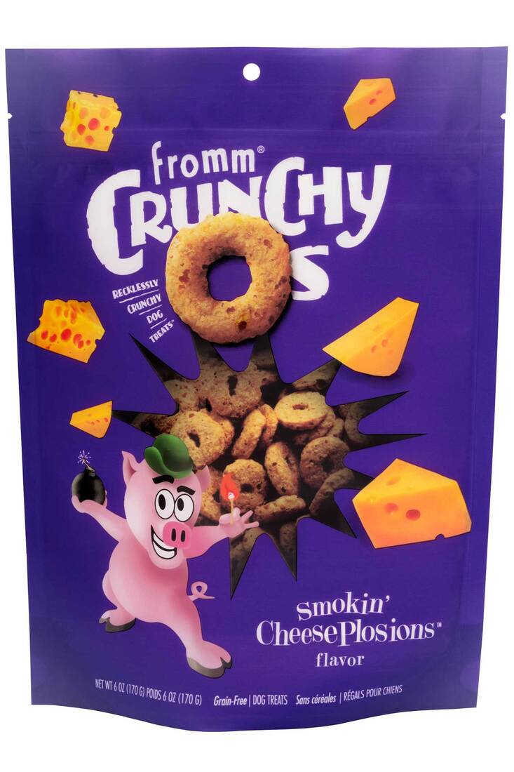 Fromm Crunchy Os® Smokin' CheesePlosions® Flavor Dog Treats, 6 Ounces