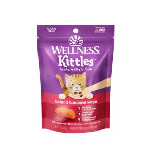 Wellness Kittles Natural Grain Free Cat Treats, Salmon & Cranberries, 6-Ounce Bag