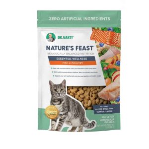 Dr. Marty Nature's Feast Essential Wellness Fish & Poultry Cat Food, 12 Ounces