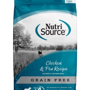 NutriSource Grain Free Chicken & Pea Dry Dog Food, 26 Pounds