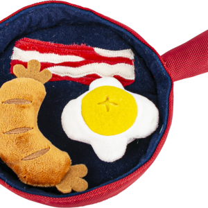 Play On Dog Toy 3-in-1 Interactive Breakfast