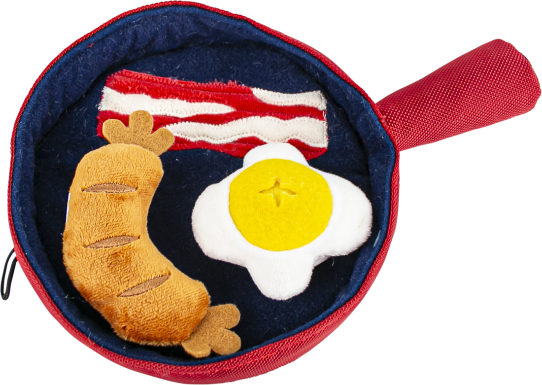 Play On Dog Toy 3-in-1 Interactive Breakfast