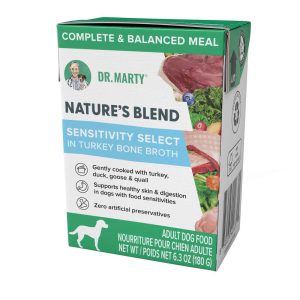 Dr Marty Nature's Blend Sensitivity Select in Turkey Broth Wet Dog Food, 6.3 Ounces