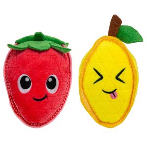 Outward Hound Tough Skinsz Strawberry Lemon Dog Toy