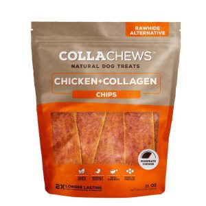 Collachew Collagen Chips Dog Treats, Chicken, 11 Ounces