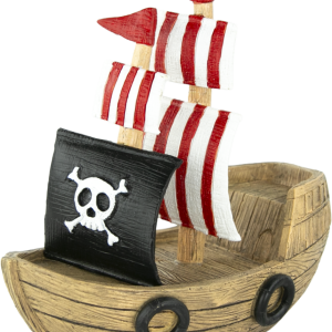 Fins First Aquarium Décor, Pirate Ship, Medium