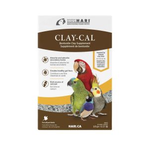 HARI Clay Cal Bentonite Clay Supplement for Birds 1.27 Pounds (575 Grams)