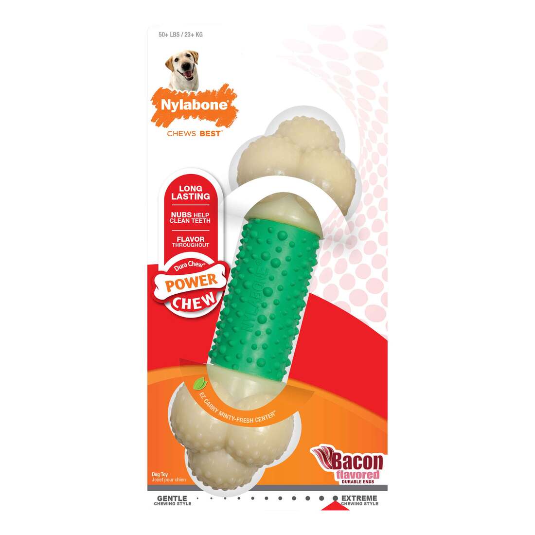 Nylabone Dura Chew Double Action Chew Souper Size Dog Chew Toy