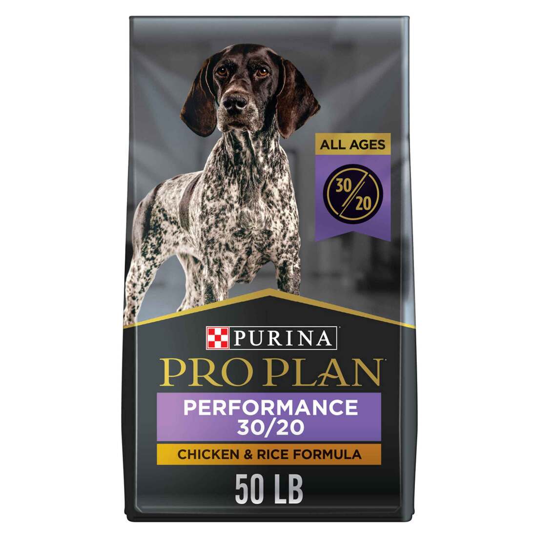 Purina Pro Plan High Calorie, High Protein Dry Dog Food, 30/20 Chicken & Rice Formula