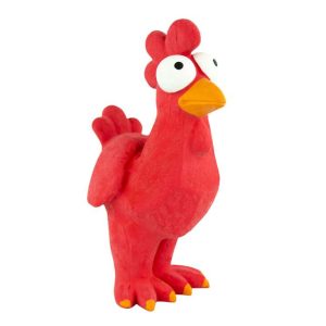 Play On Latex Chicken Dog Toy