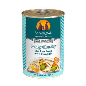 Weruva Classic Dog Food, Funky Chunky Chicken Soup with Chicken Breast & Pumpkin in Gravy, 14 Ounce