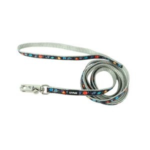 Li'l Pals® by Coastal® Charming Ribbon Overlay Dog Leash, Li'l Space Explorers, X-Small - 3/8" x 6'