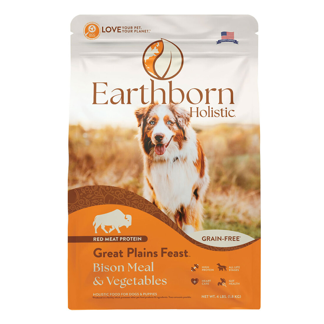 Earthborn Holistic Great Plains Feast Bison Meal & Vegetables Grain-Free Dry Dog Food - Image 3