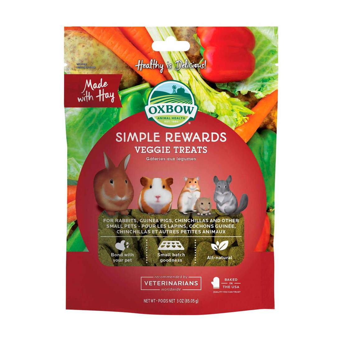 Oxbow Simple Rewards Veggie Treat, 3 Ounces