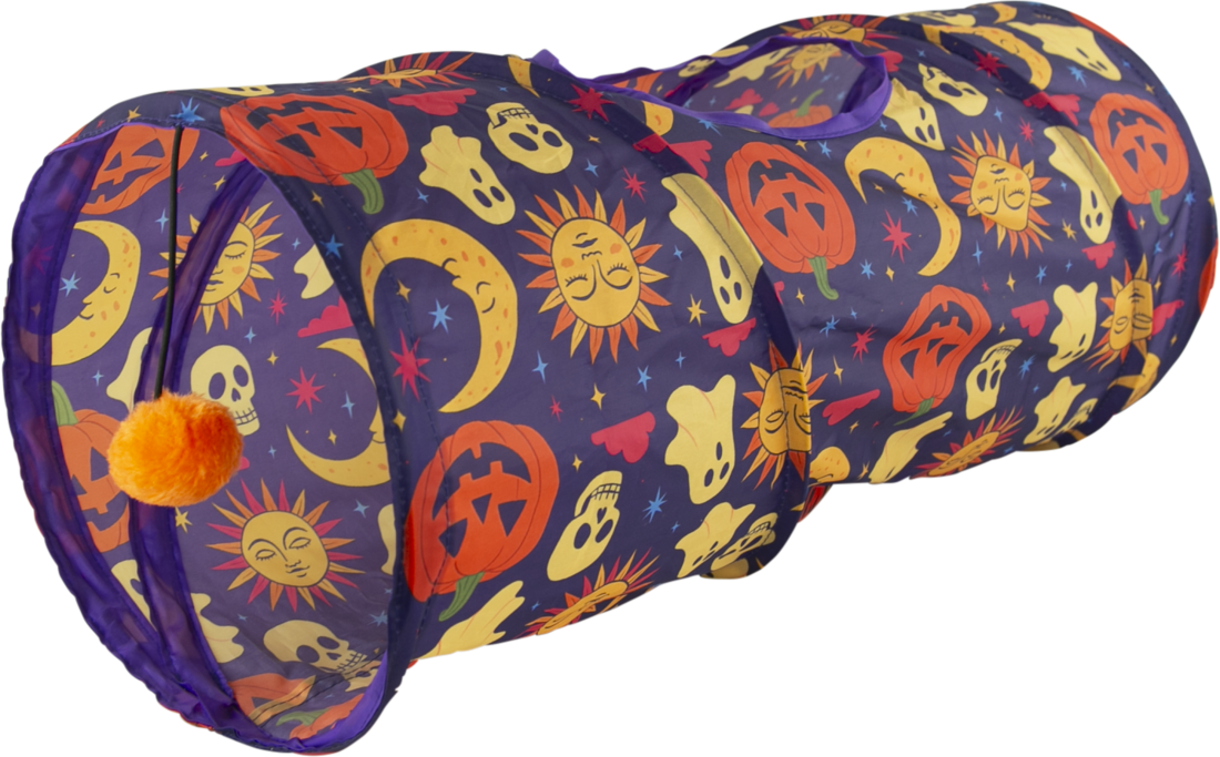Play On Tunnel Halloween Cat Toy