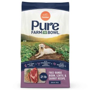 Canidae Pure Farm To Bowl Dry Dog Food, Free-Range Bison, Lentil & Carrot Recipe