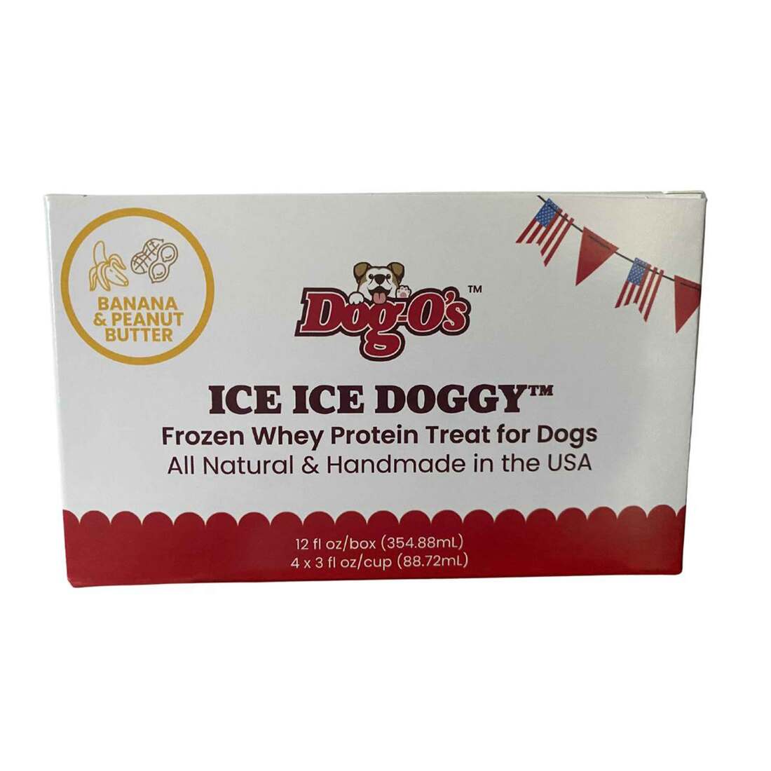 Dog-os Frozen Ice Ice Doggy Dog Treat, Peanut Butter and Banana - Image 2