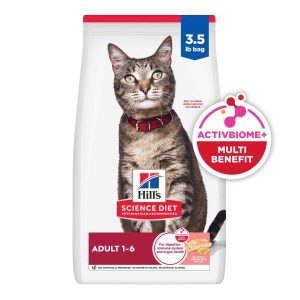 Hill's Science Diet Adult Dry Cat Food, Salmon and Brown Rice, 3.5 Pounds