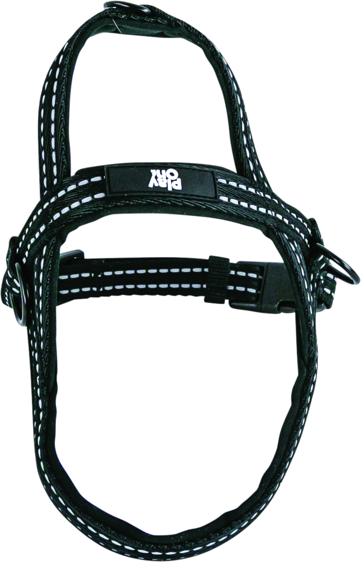 Play On Adventure Reflective Dog Harness, Black - Image 4