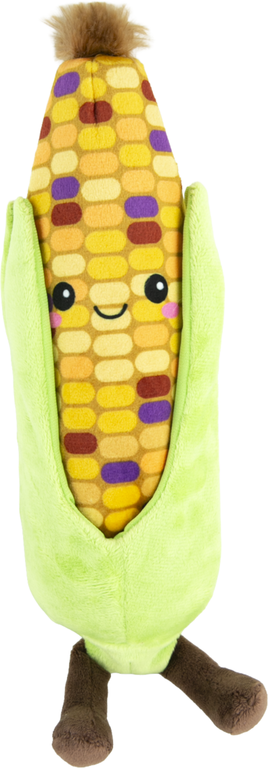 Play On Plush Bottle Crunch Speckled Corn Dog Toy, 12 Inches