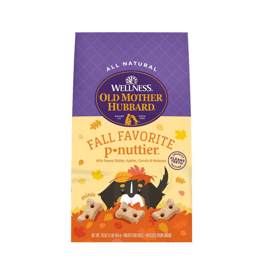Wellness Old Mother Hubbard Fall Favorite P-Nuttier Dog Biscuits, Natural, Seasonal, Fall Treats, Pe