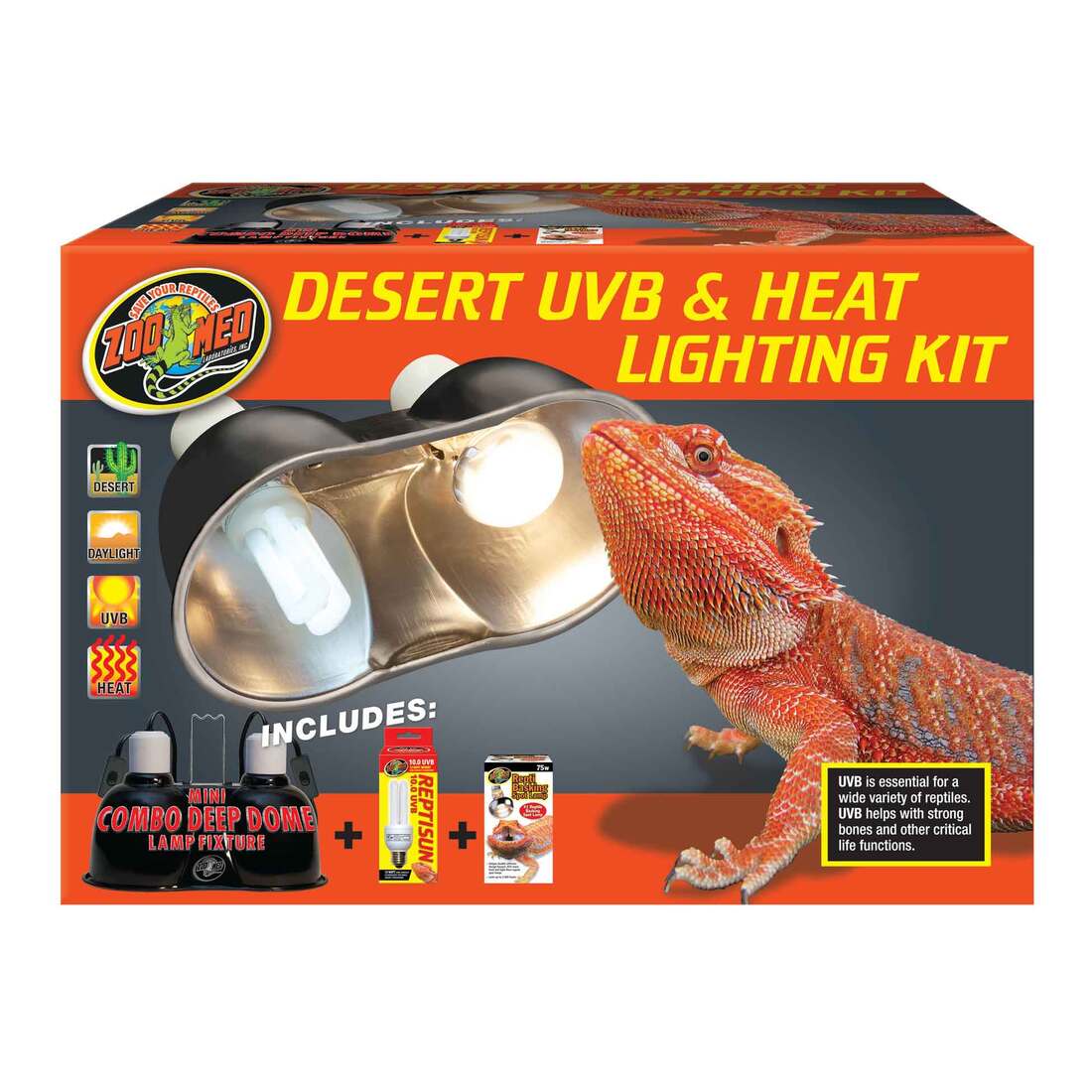 Zoo Med Desert UVB Heat/Light Kit