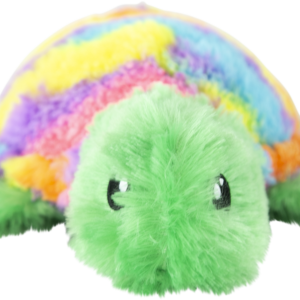 Play On Plush Rainbow Turtle Dog Toy