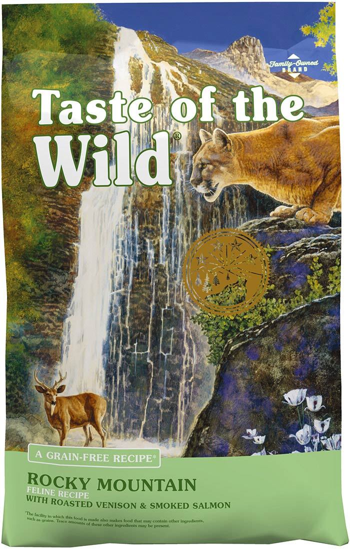 Taste Of The Wild? Rocky Mountain Feline? Recipe with Roasted Venison & Smoked Salmon, 5 Pound Bag