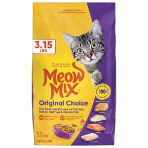 Meow Mix Original Choice Dry Cat Food, 3.15 Pounds