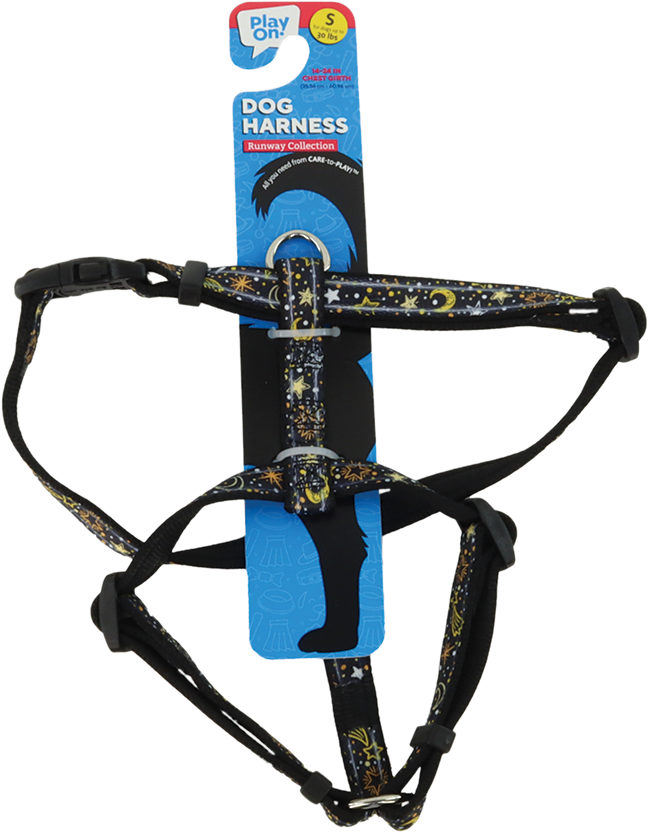 Play On Puffy Dog Harness, Moon/Stars - Image 4