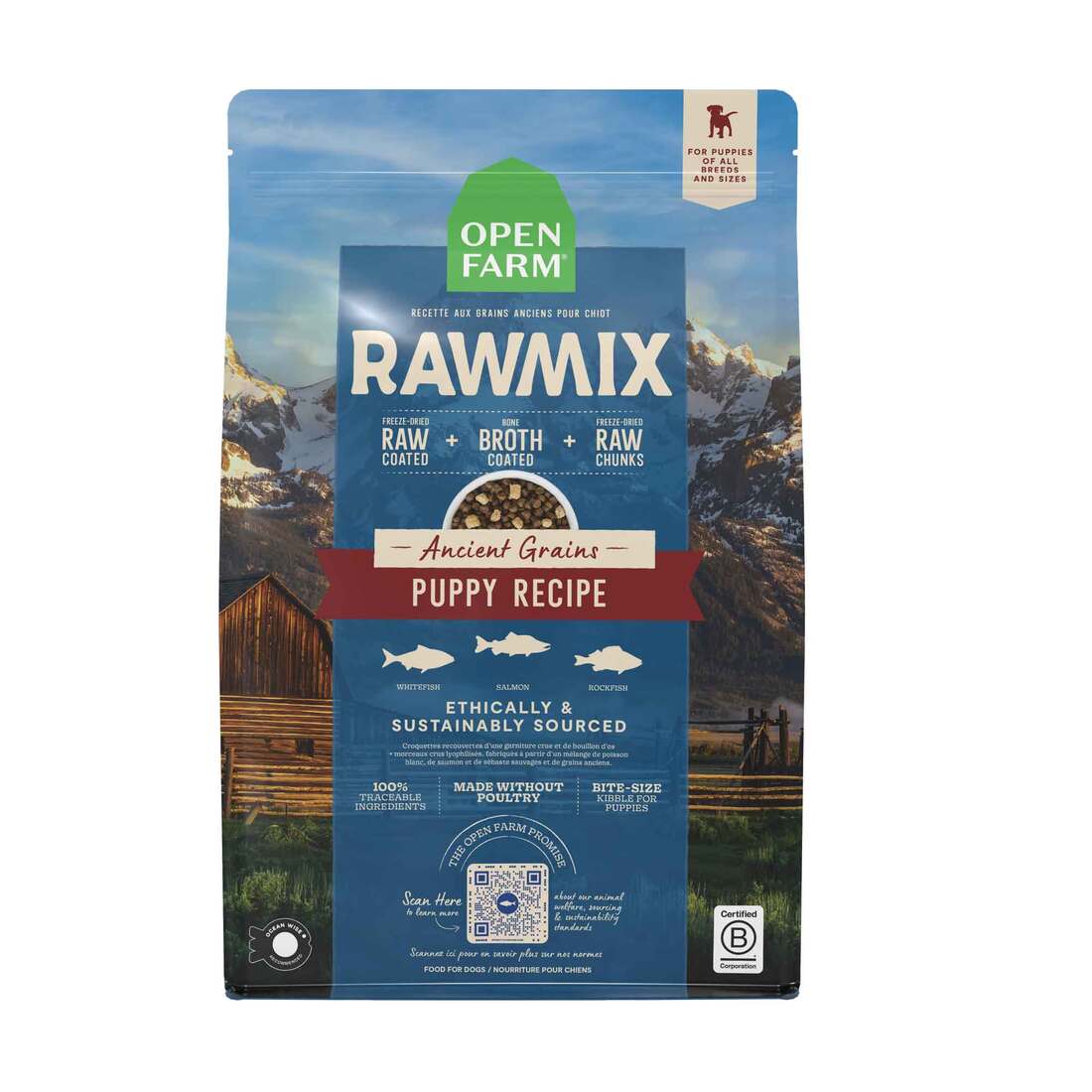 Open Farm RawMix Ancient Grains Puppy Dry Dog Food