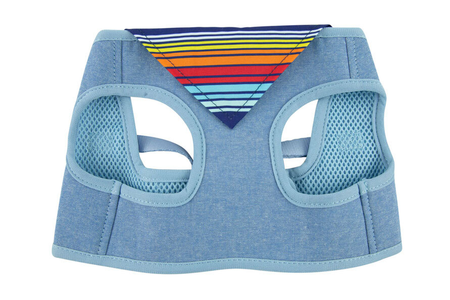 Play On Spring Apparel Chambray Rainbow Bandana Harness