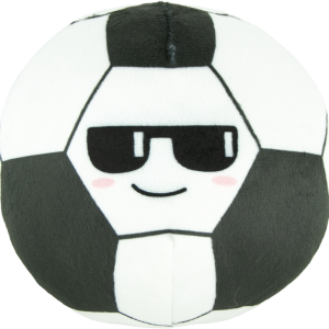 Play On Plush Two-in-One Soccer Ball and Spike Ball Dog Toy, 5 Inches