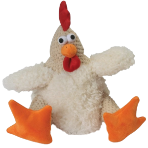 Quaker Go Dog Checkers Fat Rooster Dog Toy, Large