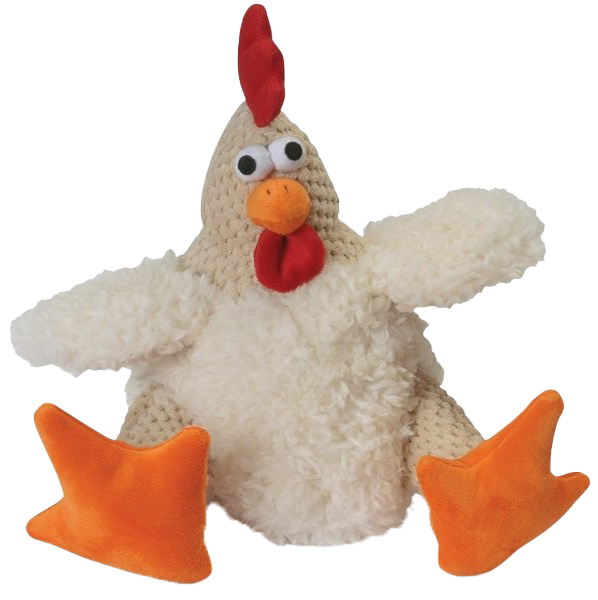 Quaker Go Dog Checkers Fat Rooster Dog Toy, Large