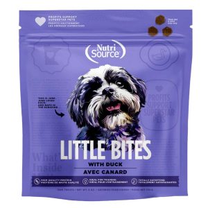 NutriSource Little Bites Dog Treat, Duck, 6 Ounces
