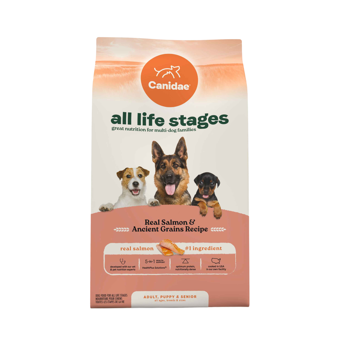 Canidae All Life Stages Dry Dog Food, Real Salmon & Ancient Grains Recipe