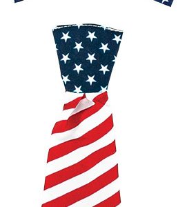 Play On Spring/Summer Dog Apparel Americana Tie Set, Medium/Large
