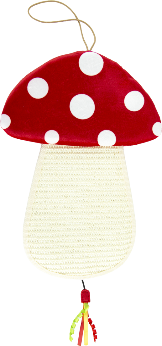Play On Hanging Mushroom Cat Scratcher