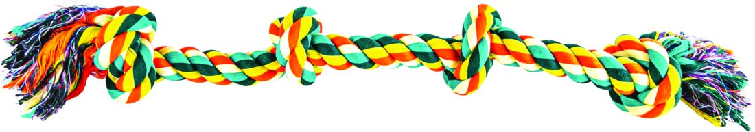 Play On Dog Toy Rope 4 Knot