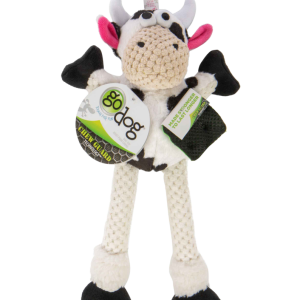 Go Dog Checkers Skinny Cow Dog Toy, 1 Each