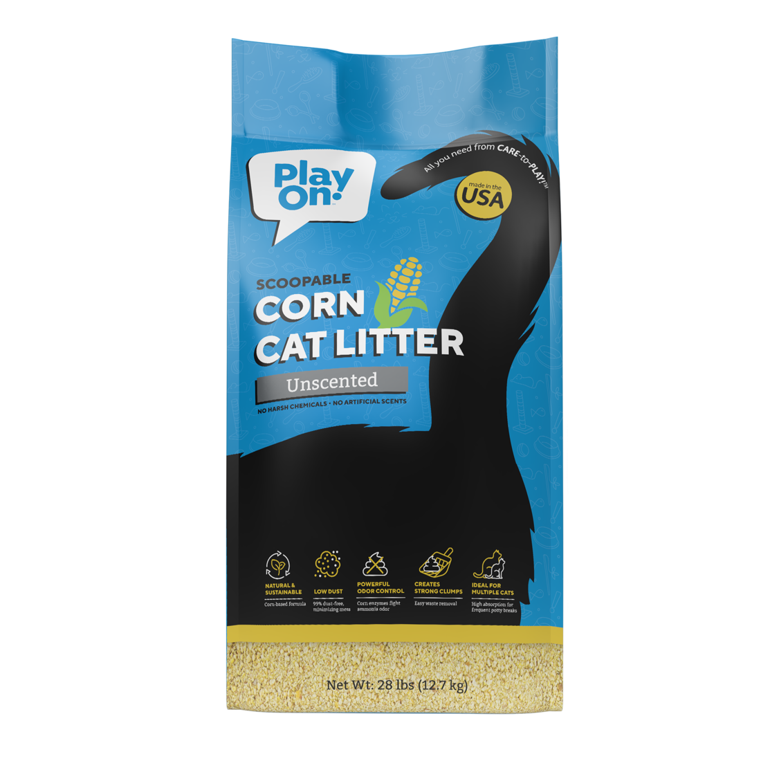 Play On Corn Cat Litter, Unscented - Image 2