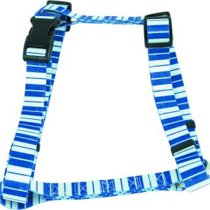 Play On Dog Harness, Denim Stripe